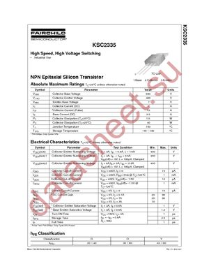 KSC2335YTU datasheet  